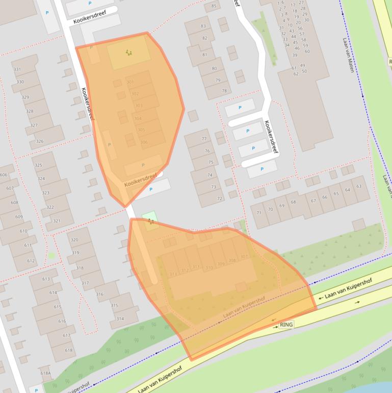 Kaart van postcodegebied 7328BH.