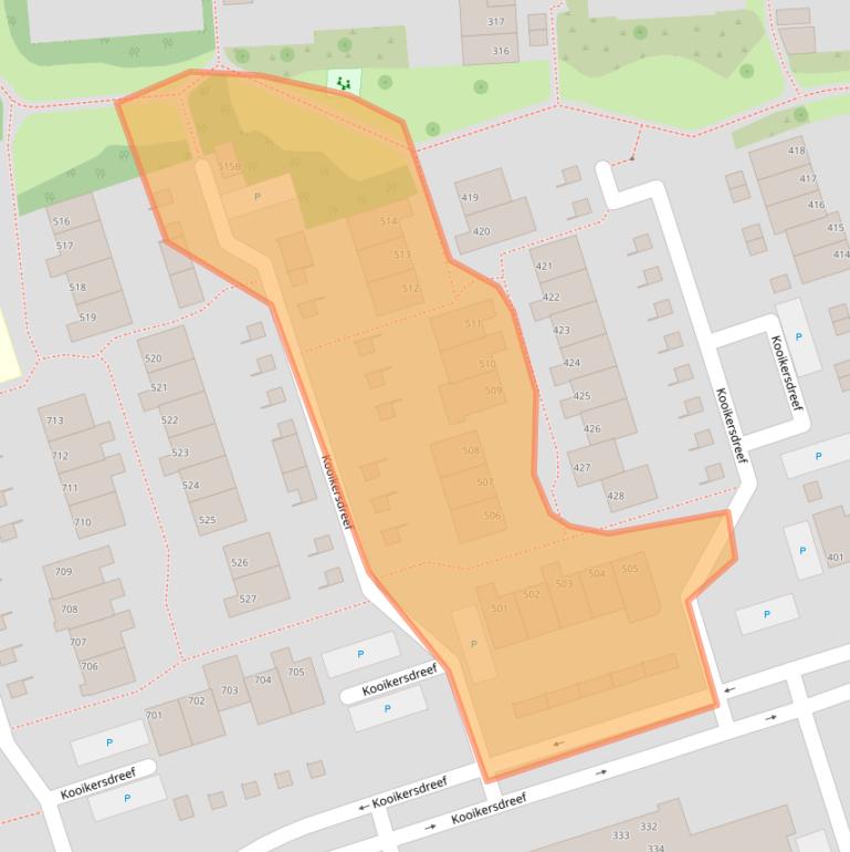 Kaart van postcodegebied 7328BN.