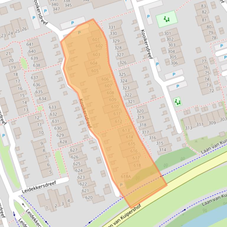 Kaart van postcodegebied 7328BR.