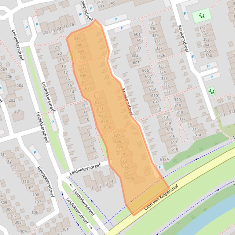 Kaart van postcodegebied 7328BS.