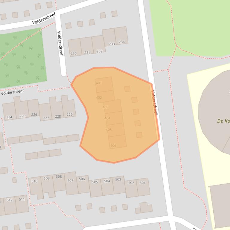 Kaart van postcodegebied 7328CB.