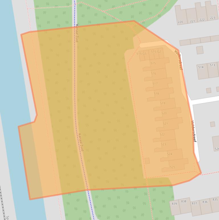 Kaart van postcodegebied 7328CD.