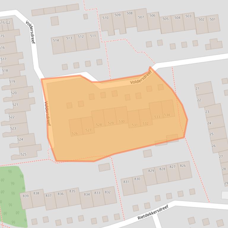 Kaart van postcodegebied 7328CE.