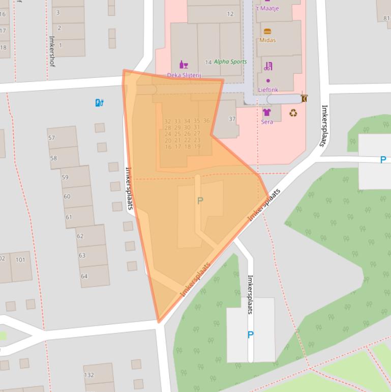 Kaart van postcodegebied 7328CH.