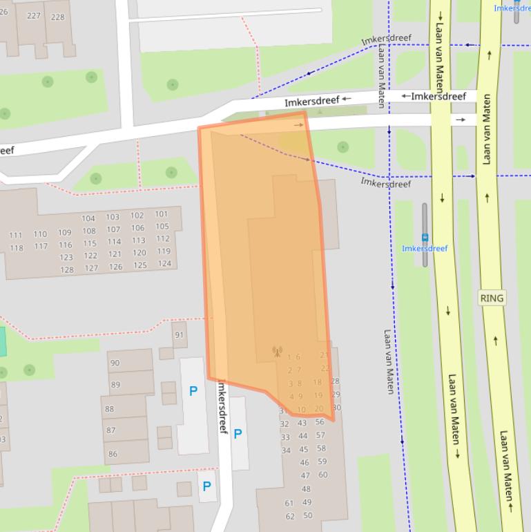 Kaart van postcodegebied 7328CL.