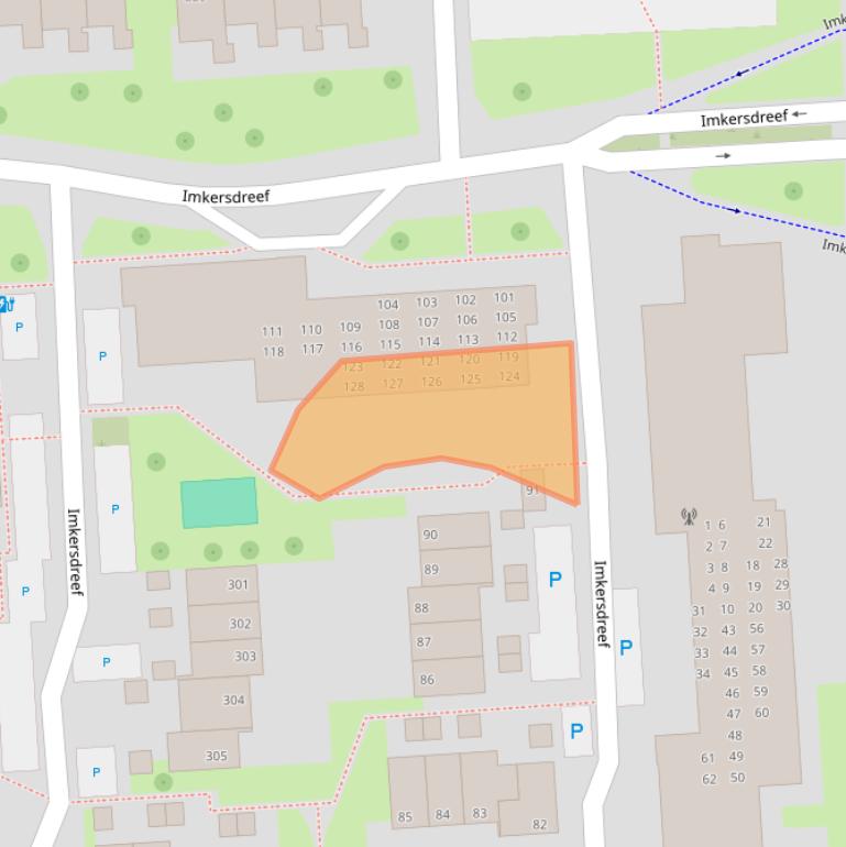 Kaart van postcodegebied 7328CT.