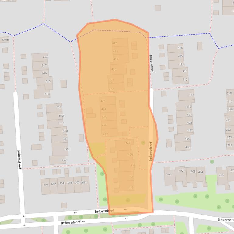 Kaart van postcodegebied 7328DD.