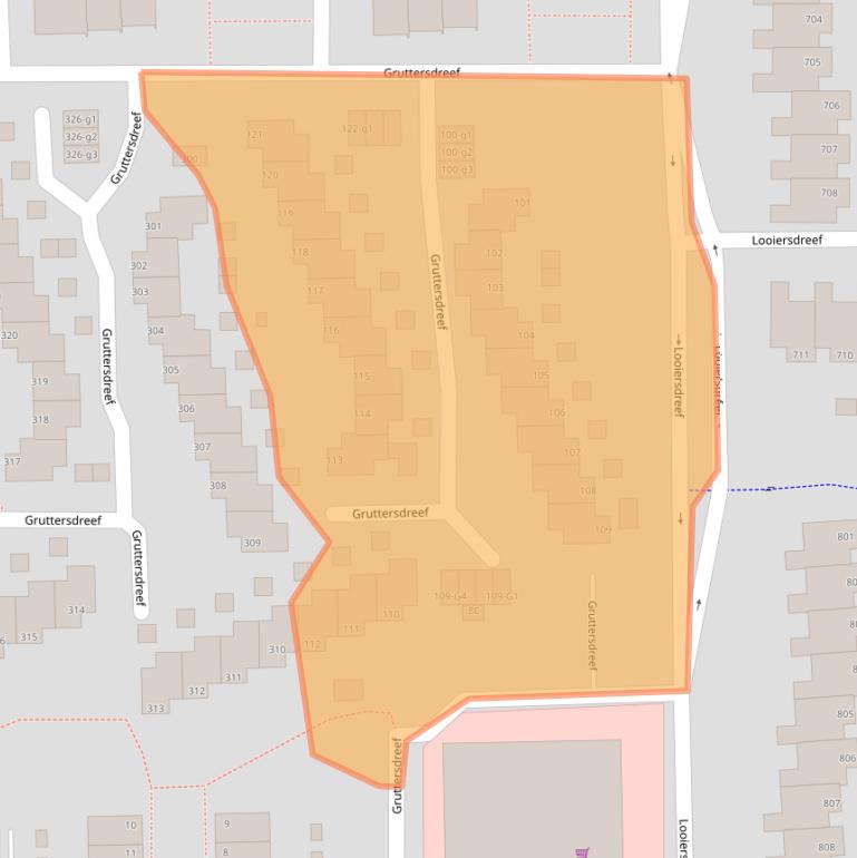 Kaart van postcodegebied 7328DN.