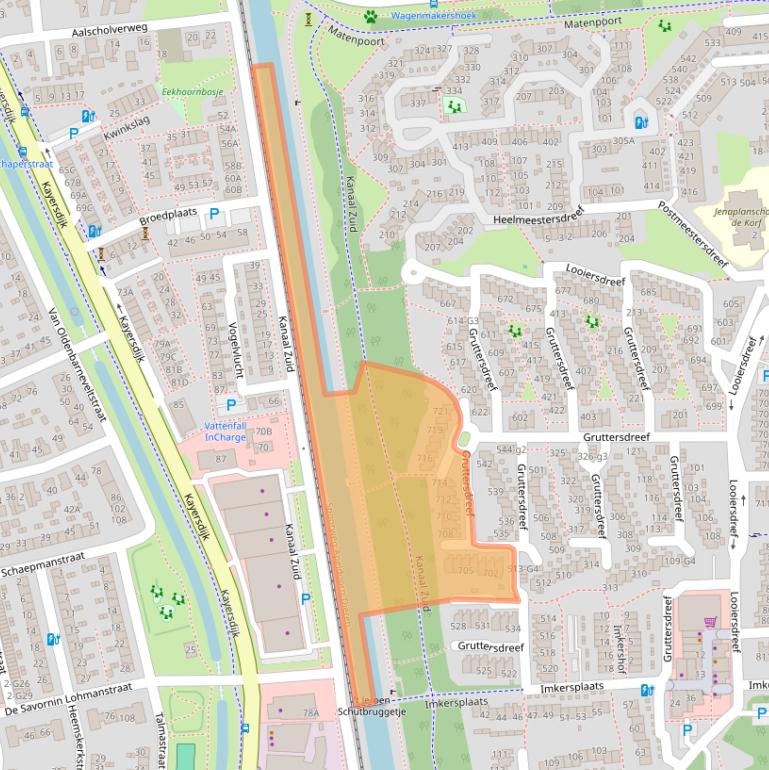 Kaart van postcodegebied 7328DZ.