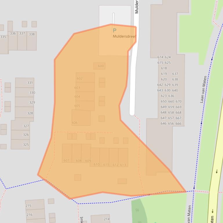 Kaart van postcodegebied 7328EP.