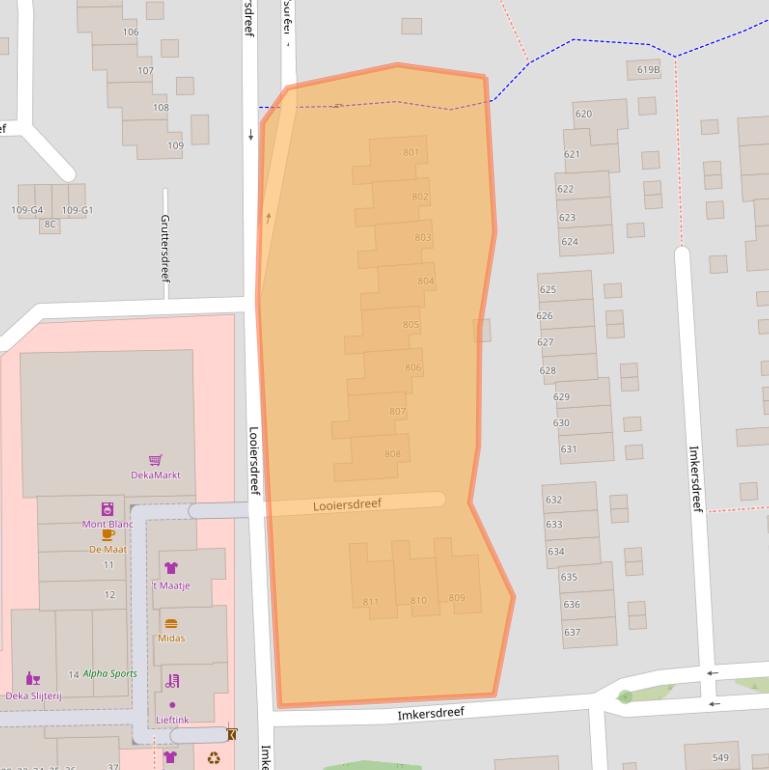 Kaart van postcodegebied 7328HZ.