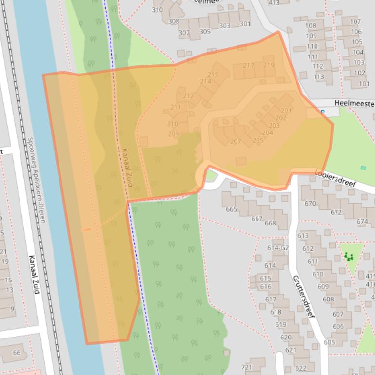 Kaart van postcodegebied 7328KB.