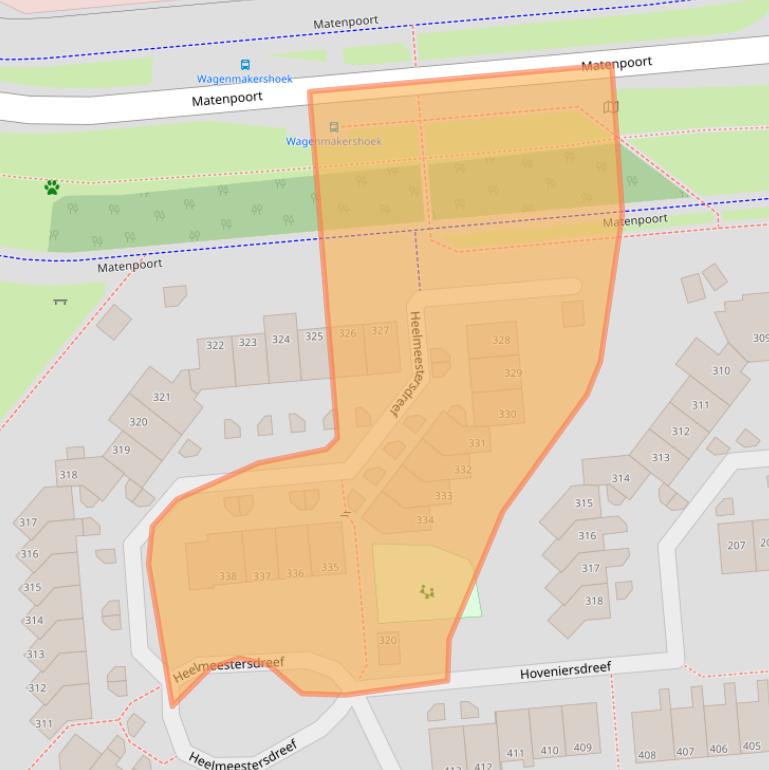 Kaart van postcodegebied 7328KD.