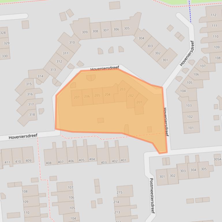 Kaart van postcodegebied 7328KH.