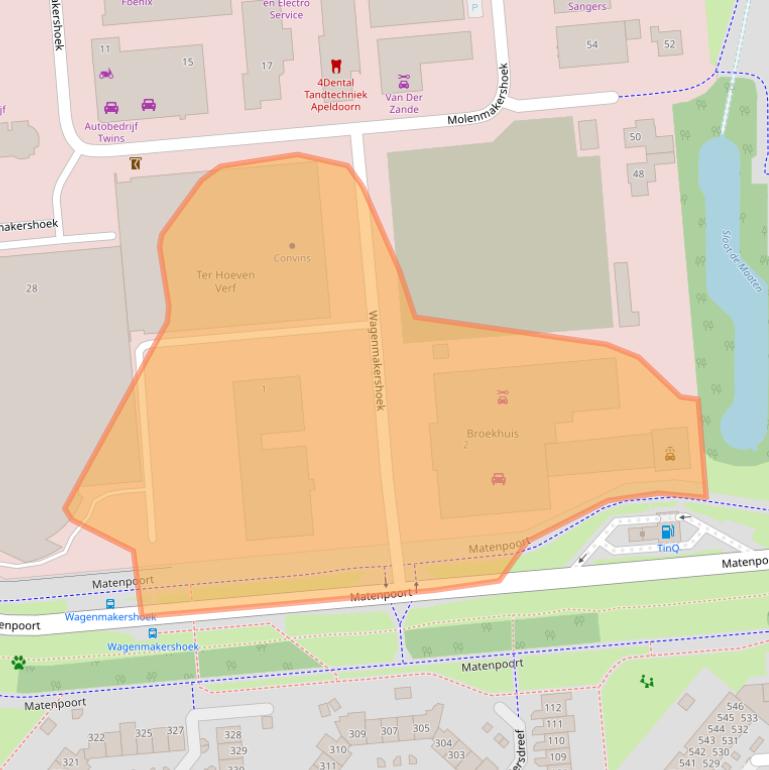 Kaart van postcodegebied 7328KL.