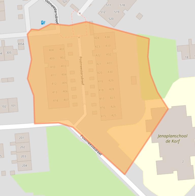 Kaart van postcodegebied 7328KS.