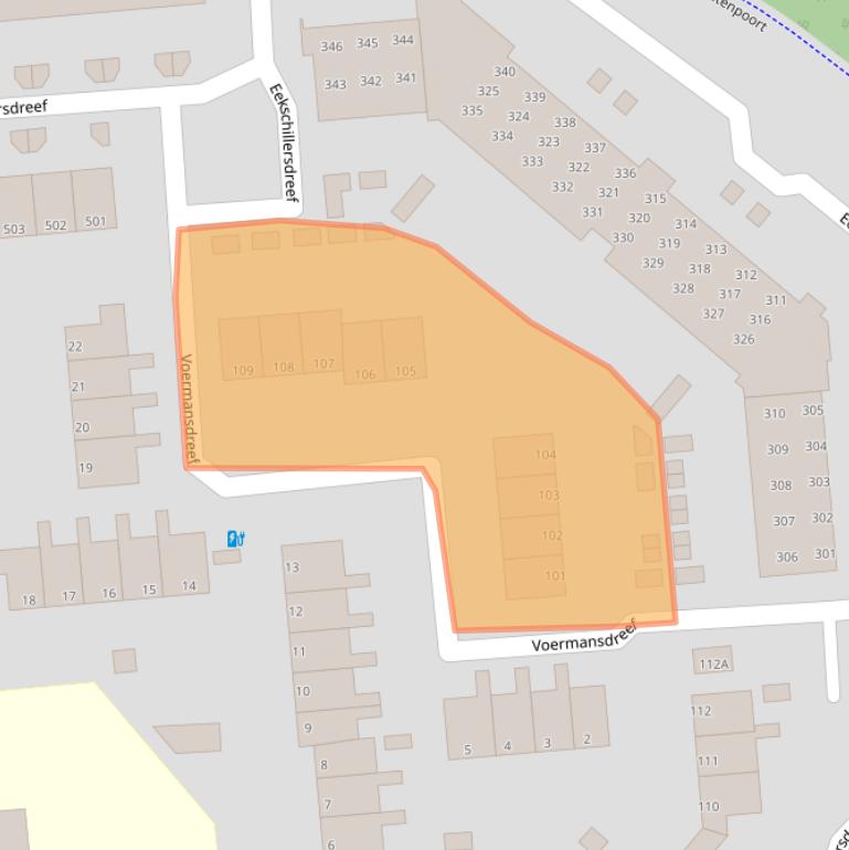Kaart van postcodegebied 7328KV.