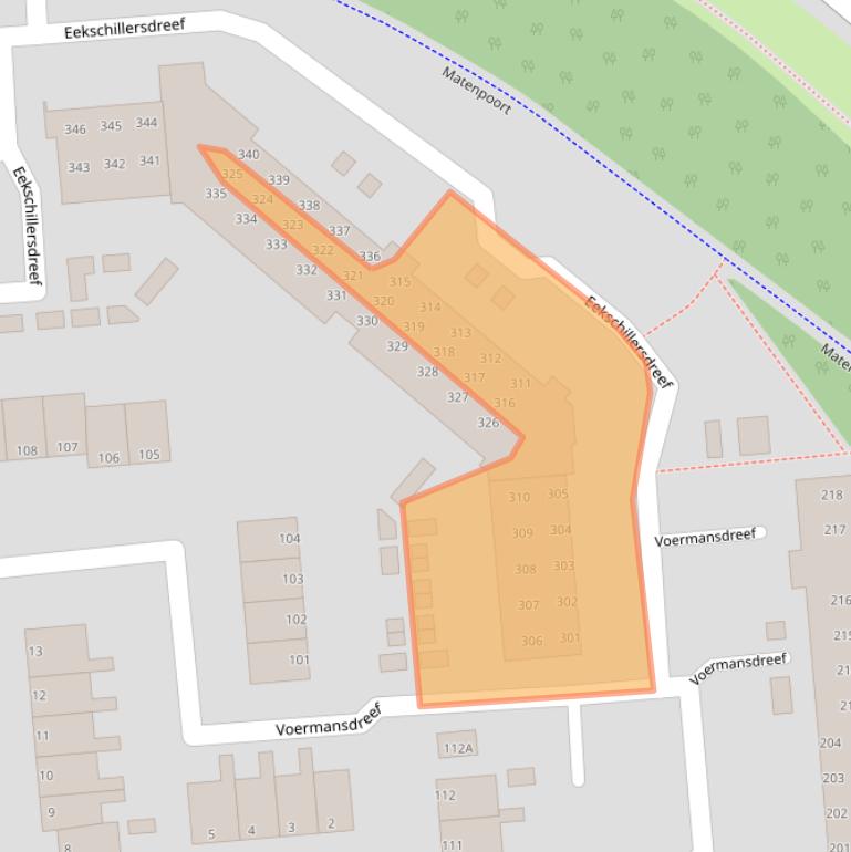 Kaart van postcodegebied 7328LD.