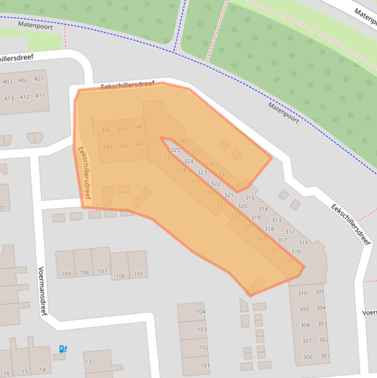 Kaart van postcodegebied 7328LE.