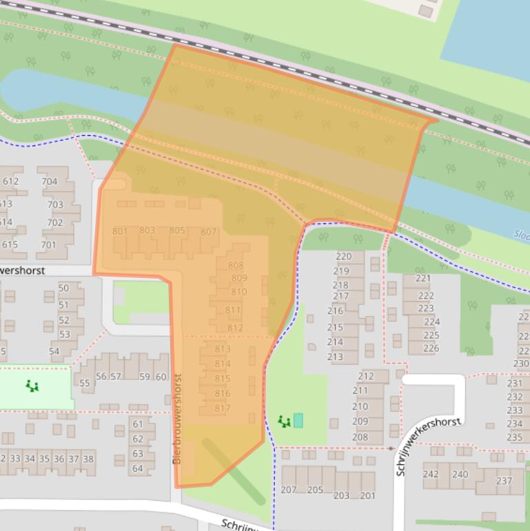 Kaart van postcodegebied 7328NL.