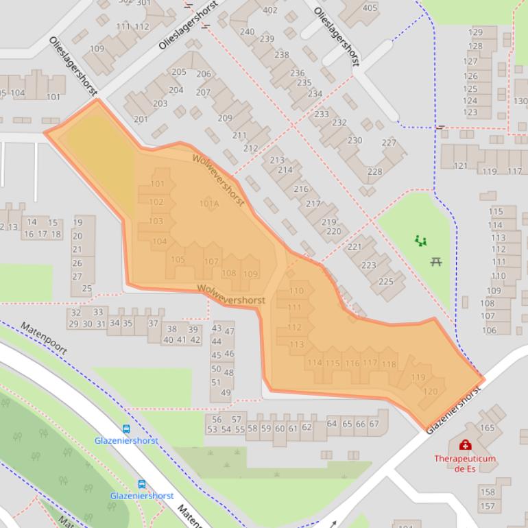 Kaart van postcodegebied 7328NW.