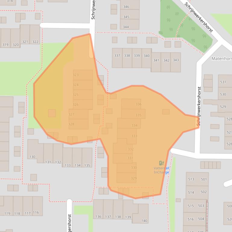 Kaart van postcodegebied 7328PH.