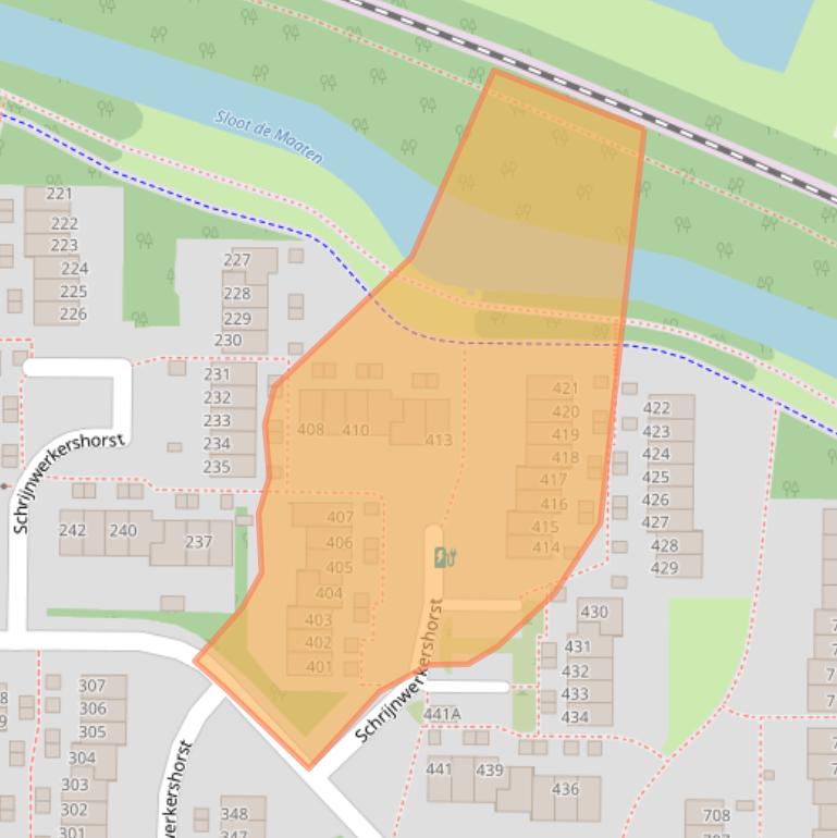 Kaart van postcodegebied 7328PM.