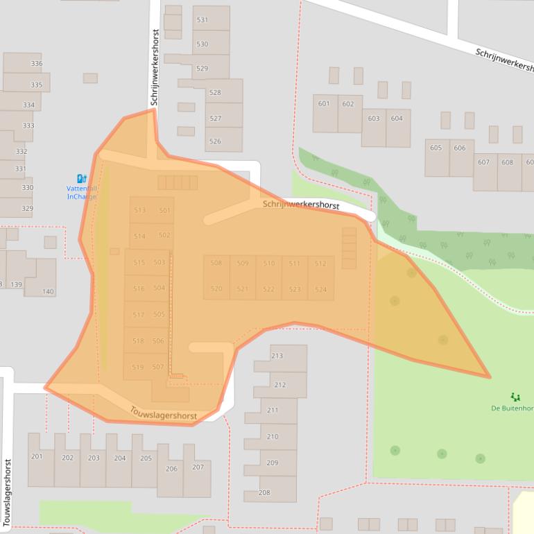 Kaart van postcodegebied 7328PT.