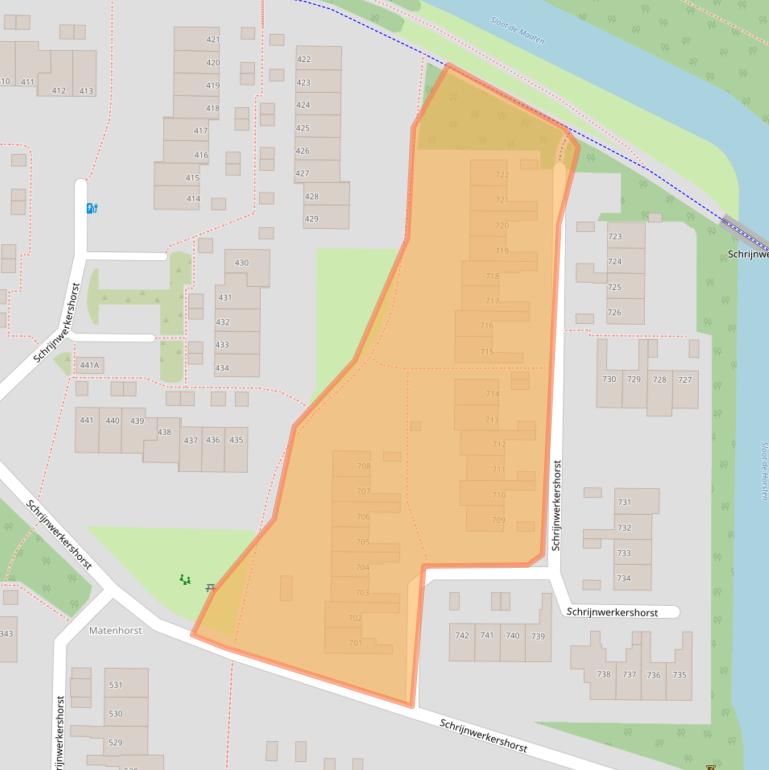 Kaart van postcodegebied 7328RE.