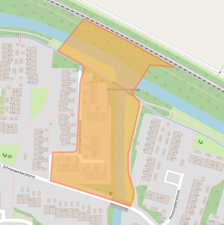 Kaart van postcodegebied 7328RG.