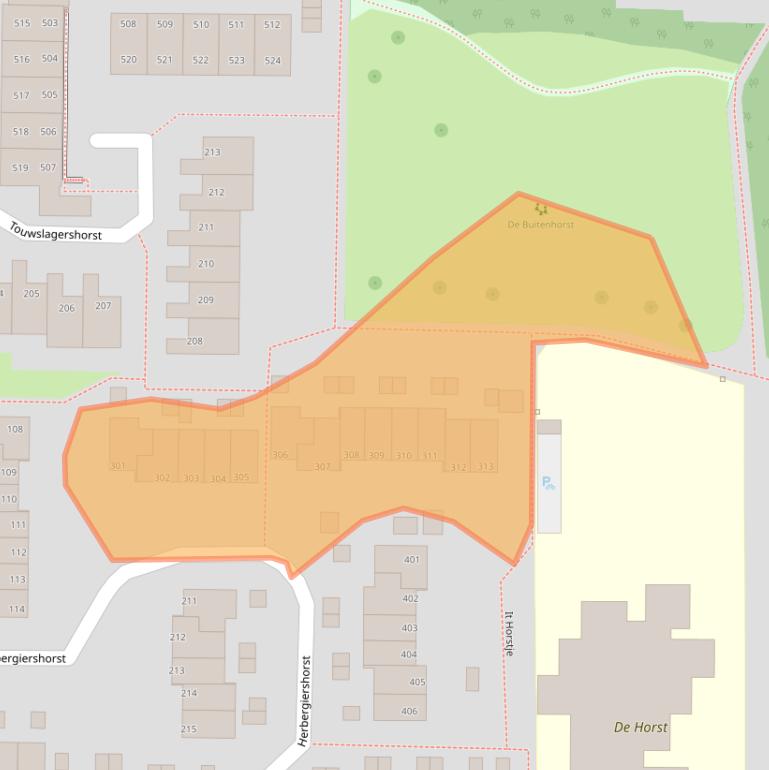 Kaart van postcodegebied 7328SM.