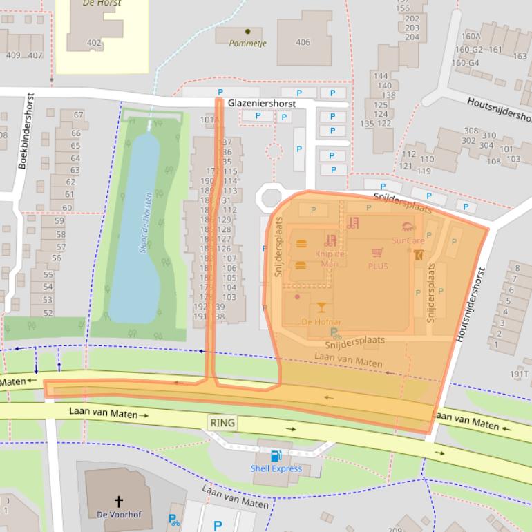 Kaart van postcodegebied 7328VJ.