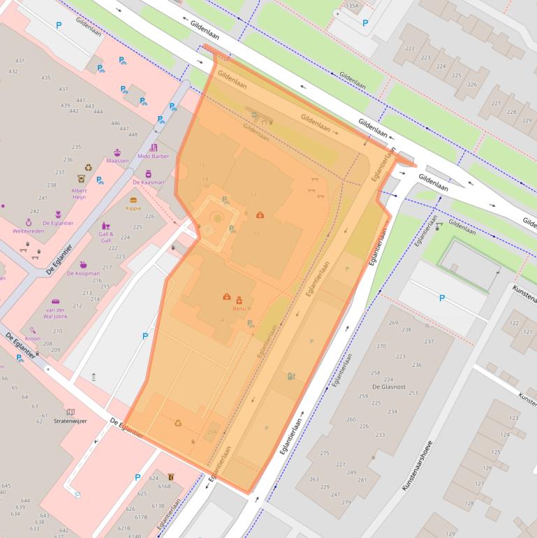 Kaart van postcodegebied 7329AN.
