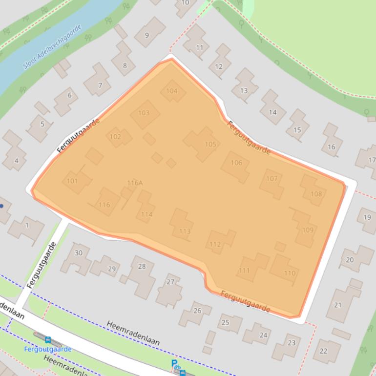 Kaart van postcodegebied 7329BH.