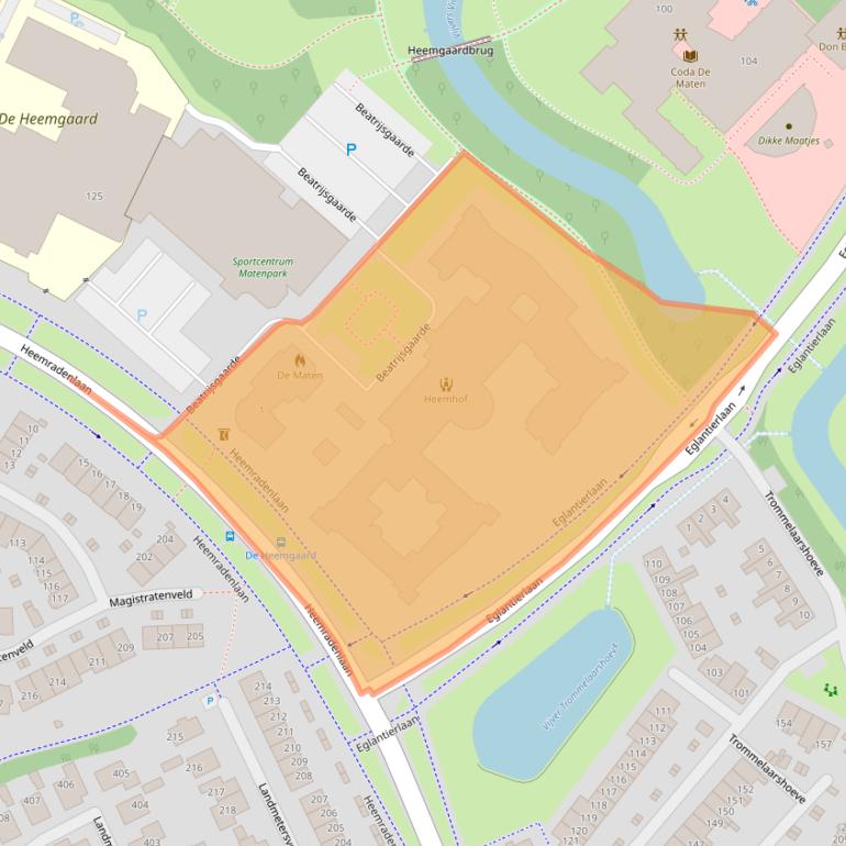 Kaart van postcodegebied 7329BK.