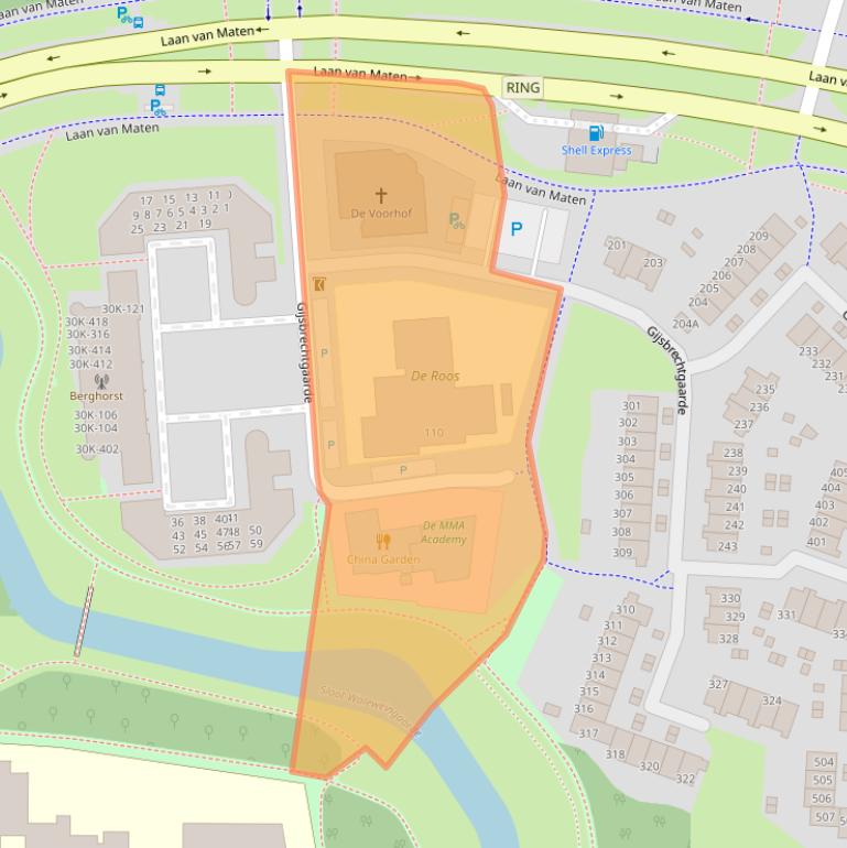 Kaart van postcodegebied 7329CA.