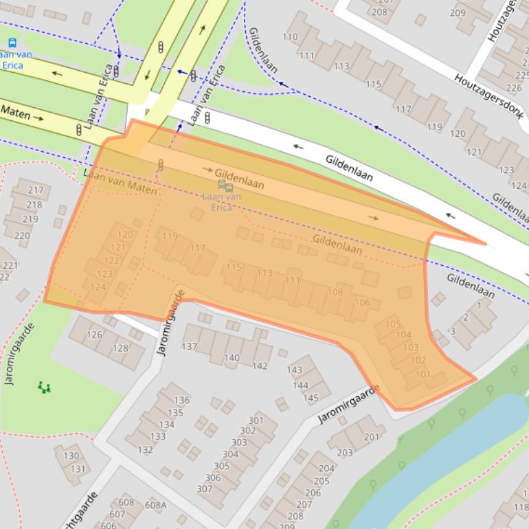 Kaart van postcodegebied 7329CL.