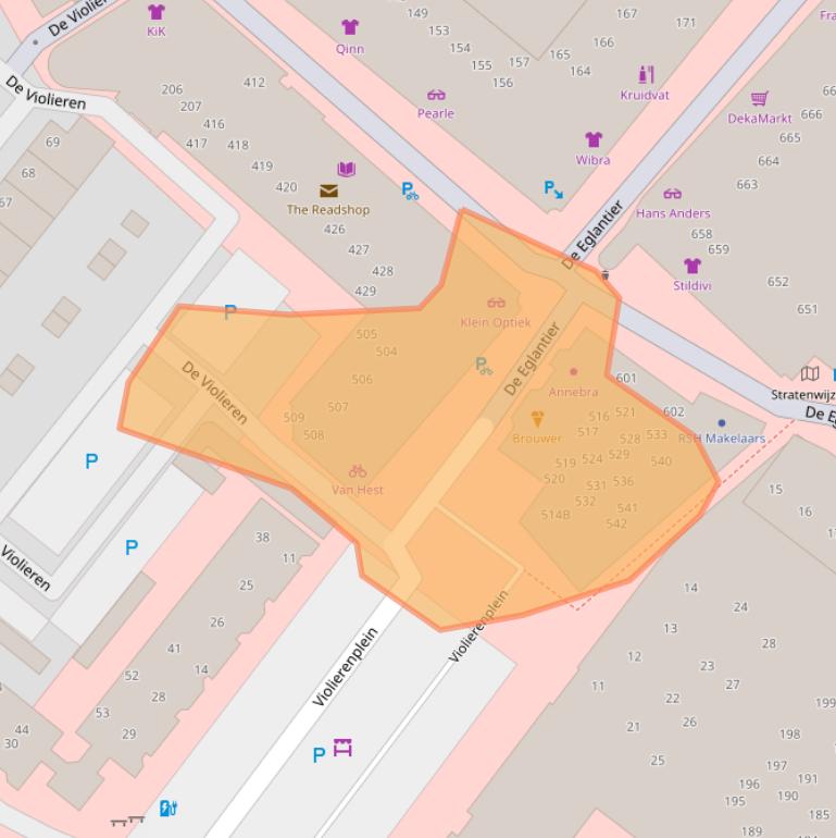 Kaart van postcodegebied 7329DM.