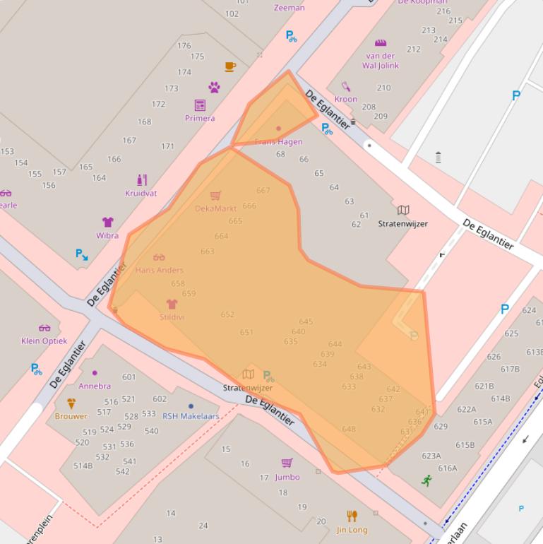 Kaart van postcodegebied 7329DP.