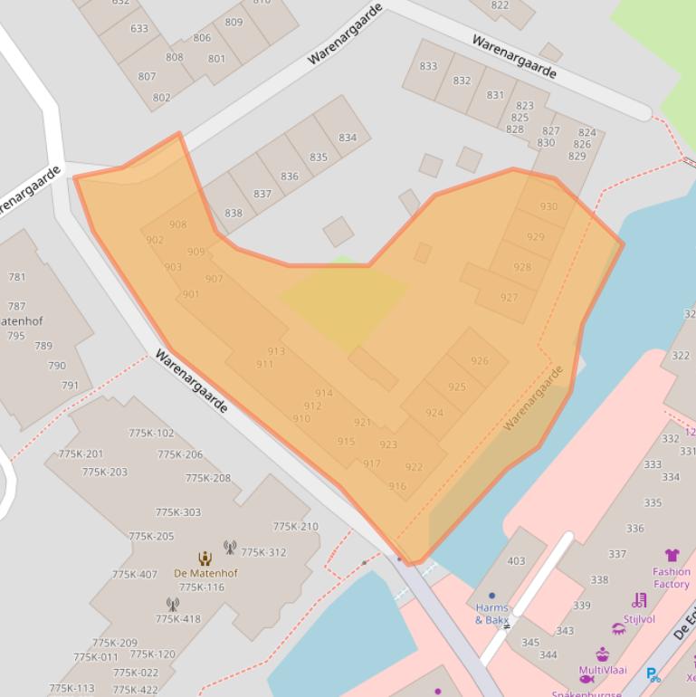 Kaart van postcodegebied 7329GV.