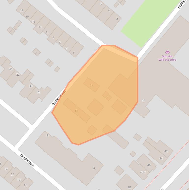 Kaart van postcodegebied 7331AA.