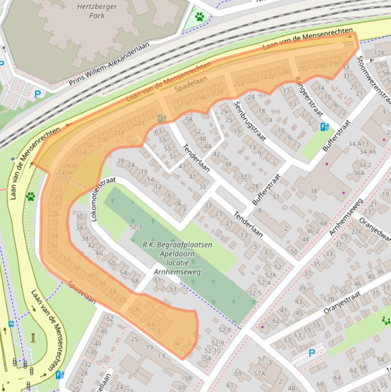 Kaart van postcodegebied 7331AL.