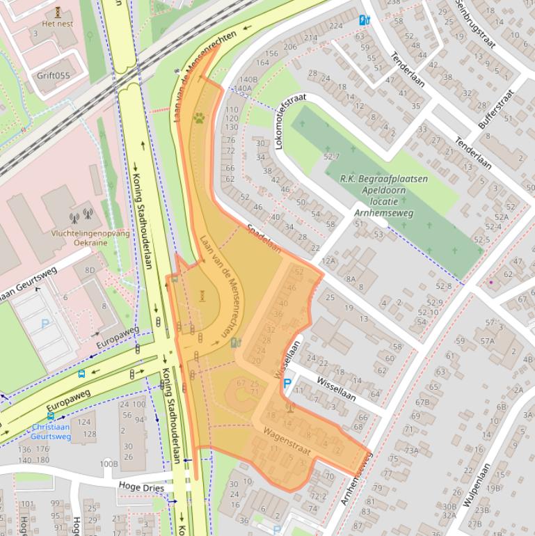 Kaart van postcodegebied 7331AM.