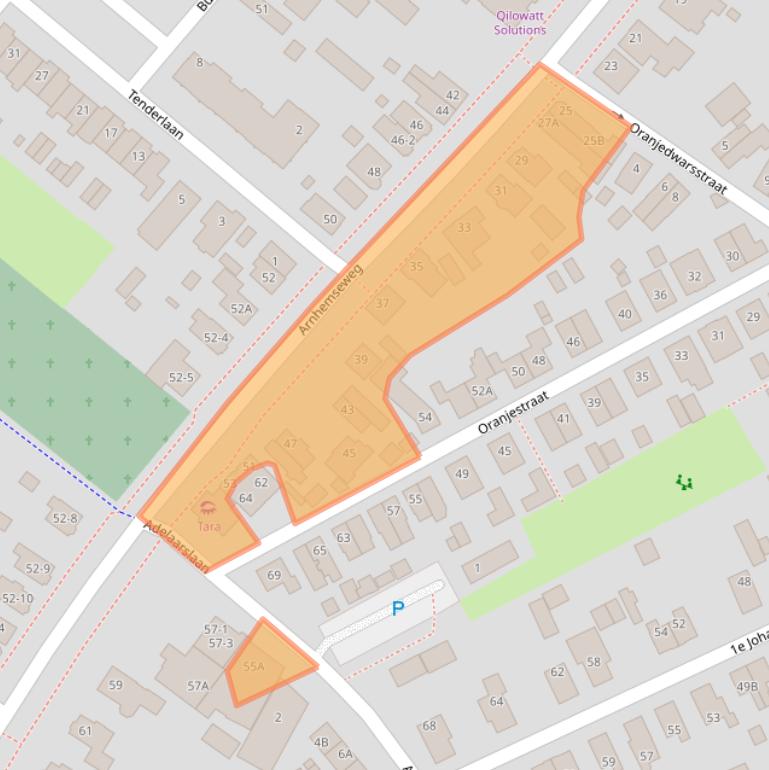 Kaart van postcodegebied 7331BB.