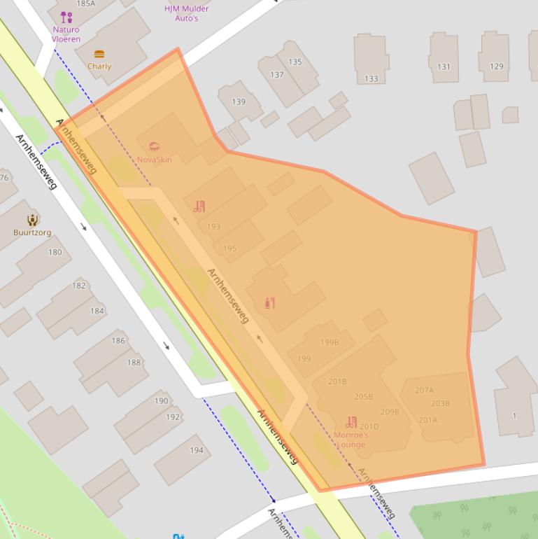 Kaart van postcodegebied 7331BJ.