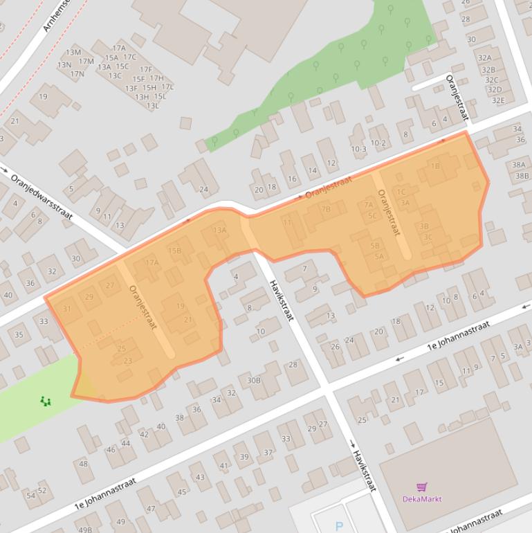 Kaart van postcodegebied 7331BS.