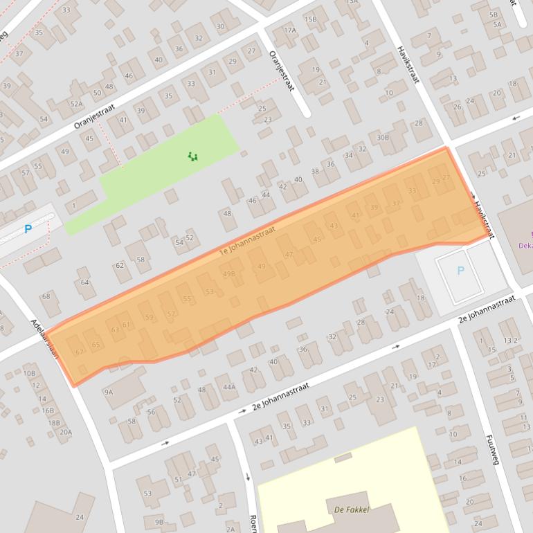 Kaart van postcodegebied 7331CB.