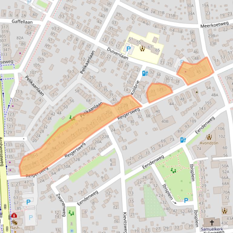 Kaart van postcodegebied 7331DM.