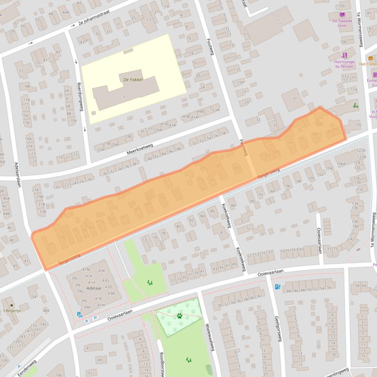 Kaart van postcodegebied 7331DN.