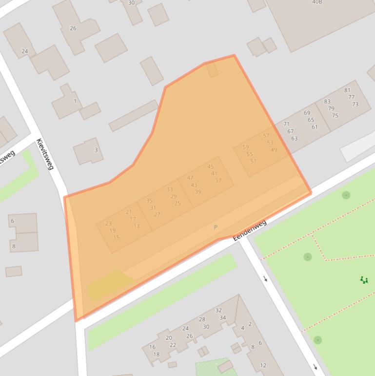 Kaart van postcodegebied 7331DW.